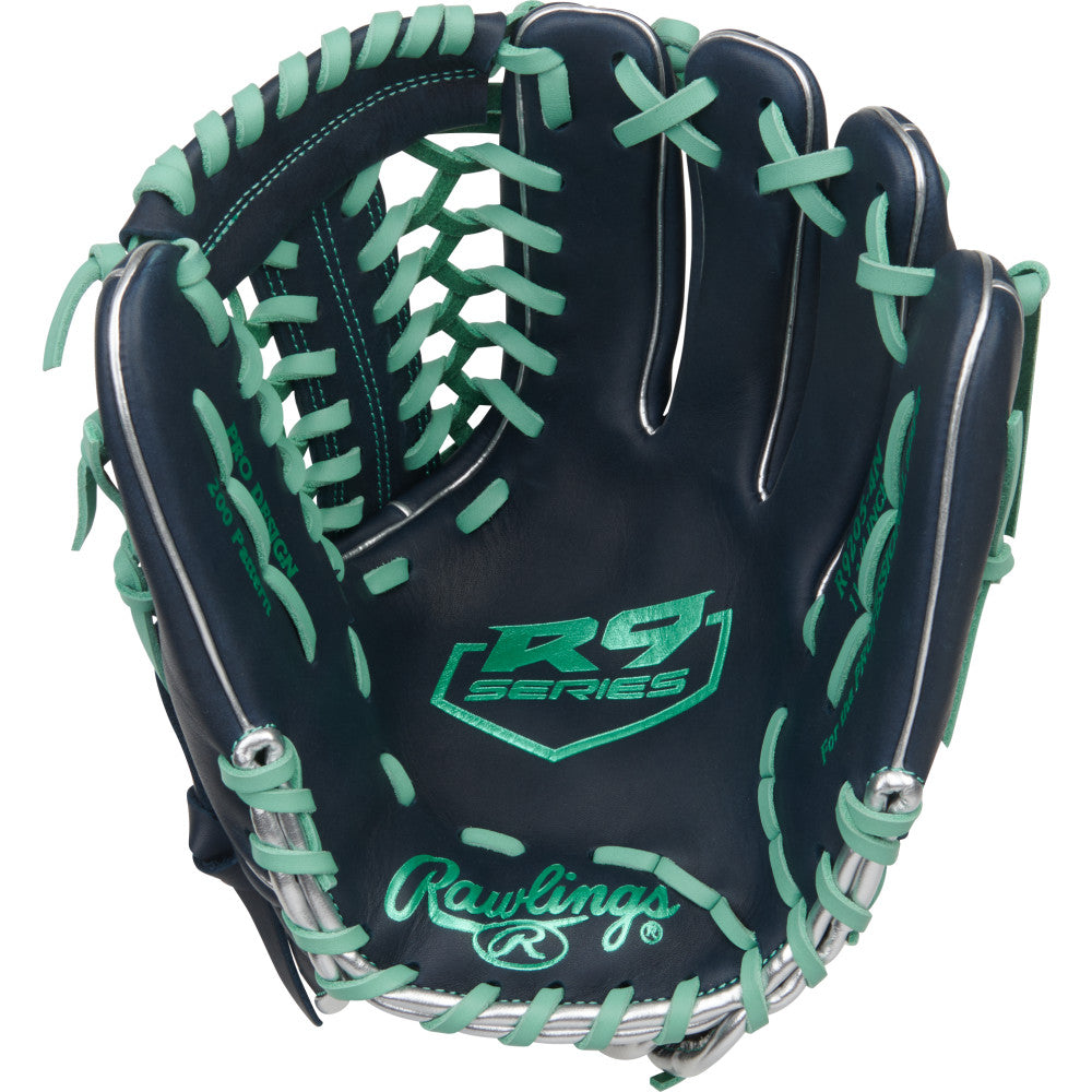 Rawlings R9 Baseball Series 11.75" Baseball Glove - Navy/Mint