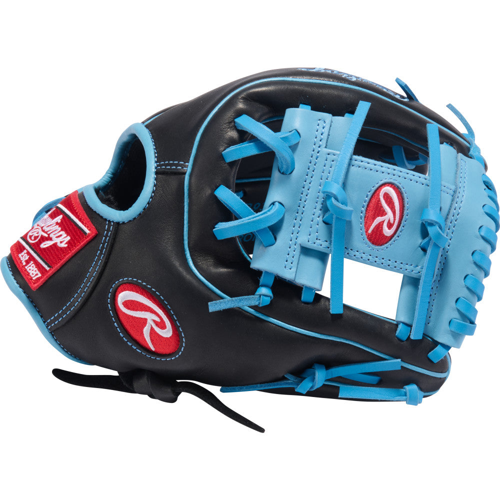 Rawlings R9 Baseball Series 11.5" Baseball Glove - Black/Columbia