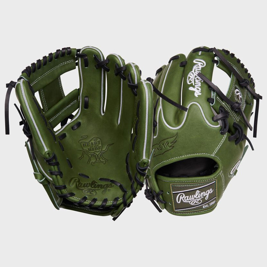 Rawlings Heart of the Hide 11.5" Military Green Baseball Glove