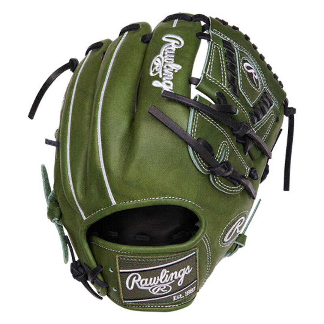 Rawlings Heart of the Hide 11 3/4" Military Green Infielder's Baseball Glove