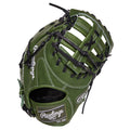 Rawlings Heart Of The Hide First Base Mitt 13" Double Bar - Military Green