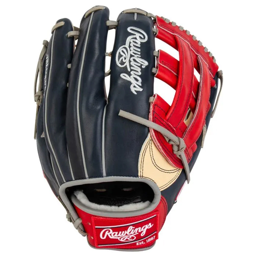 Rawlings Pro Preferred Series R. Acuna Gameday Pattern 12.75" Baseball Glove - Camel/Navy