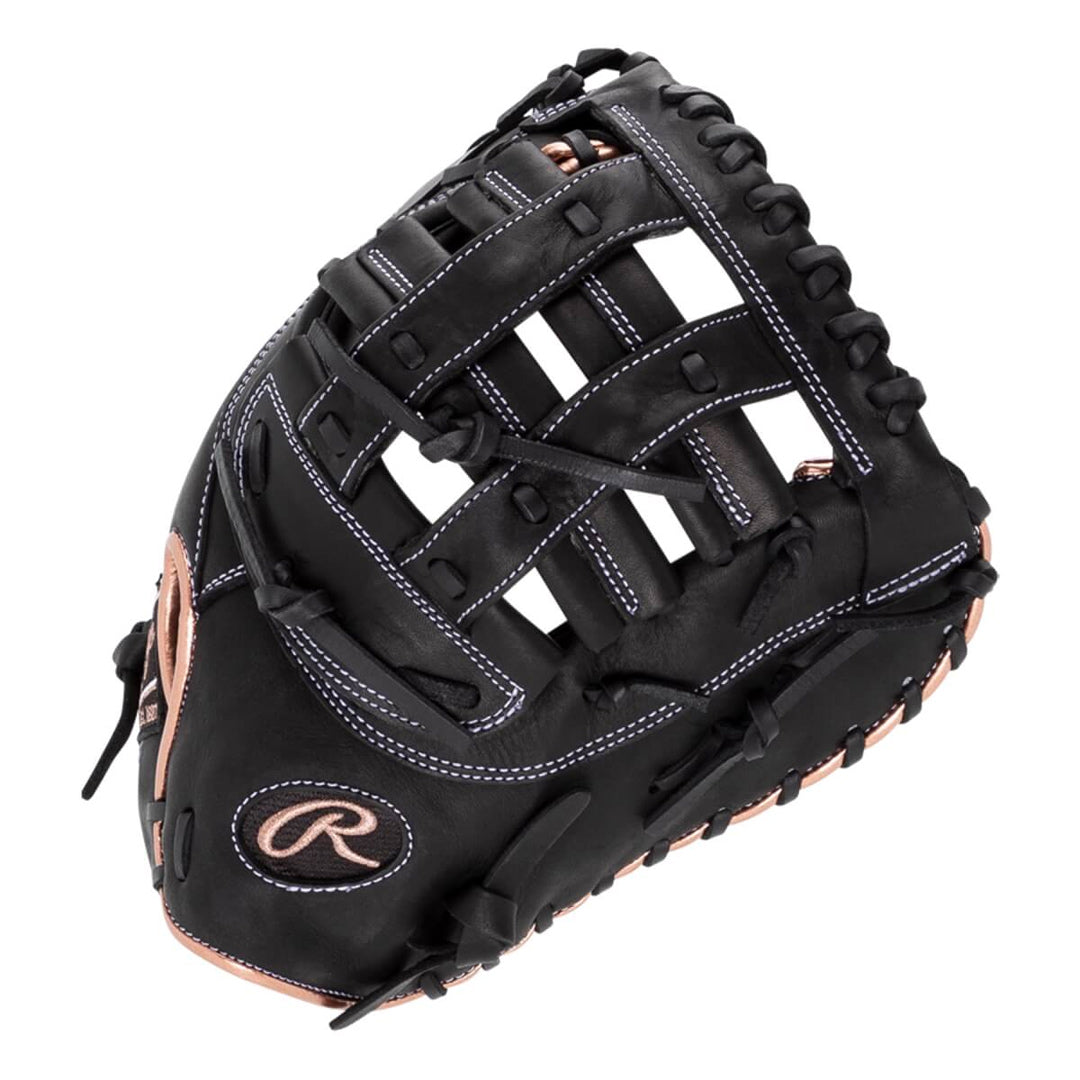 Rawlings R9 Series First Base Mitt 12.5" Softball Glove - Black