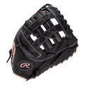 Rawlings R9 Series First Base Mitt 12.5" Softball Glove - Black