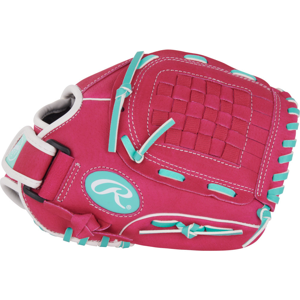 Rawlings Sure Catch Youth Series 10.5" Softball Glove - Pink/Mint