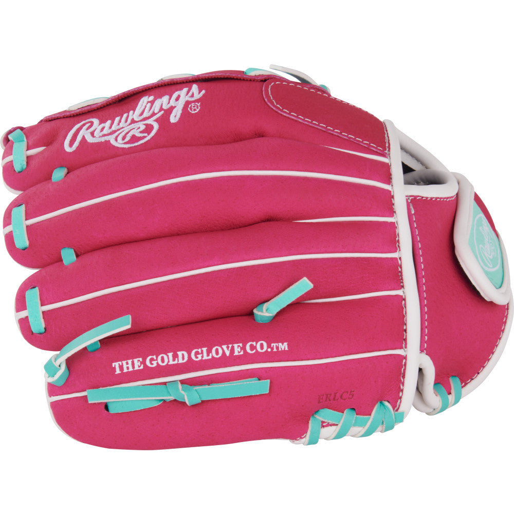 Rawlings Sure Catch Youth Series 10.5" Softball Glove - Pink/Mint