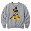 Iowa Hawkeyes Stiff-Arm Heavyweight Crewneck - Athletic Heather
