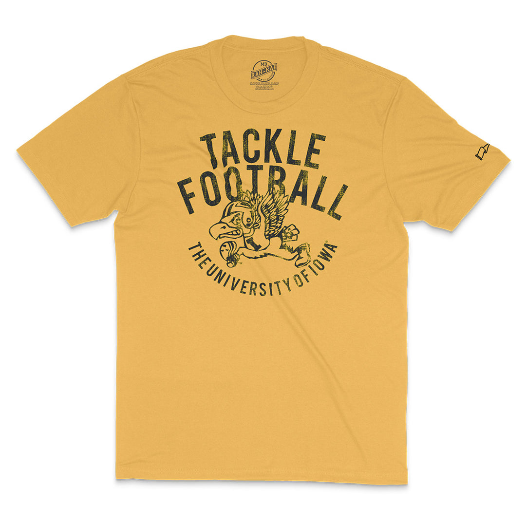 Vintage Herky Tackle Football Triblend Short Sleeve Tee