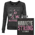 Beat Cancer, Fight Like A Hawkeye Ladies Slouchy Pullover