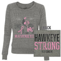 Beat Cancer, Fight Like A Hawkeye Ladies Slouchy Pullover