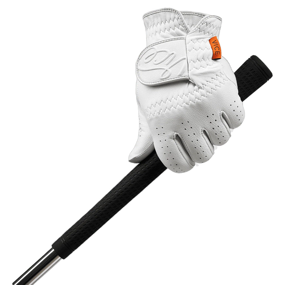 Vice Golf Pure White Golf Glove