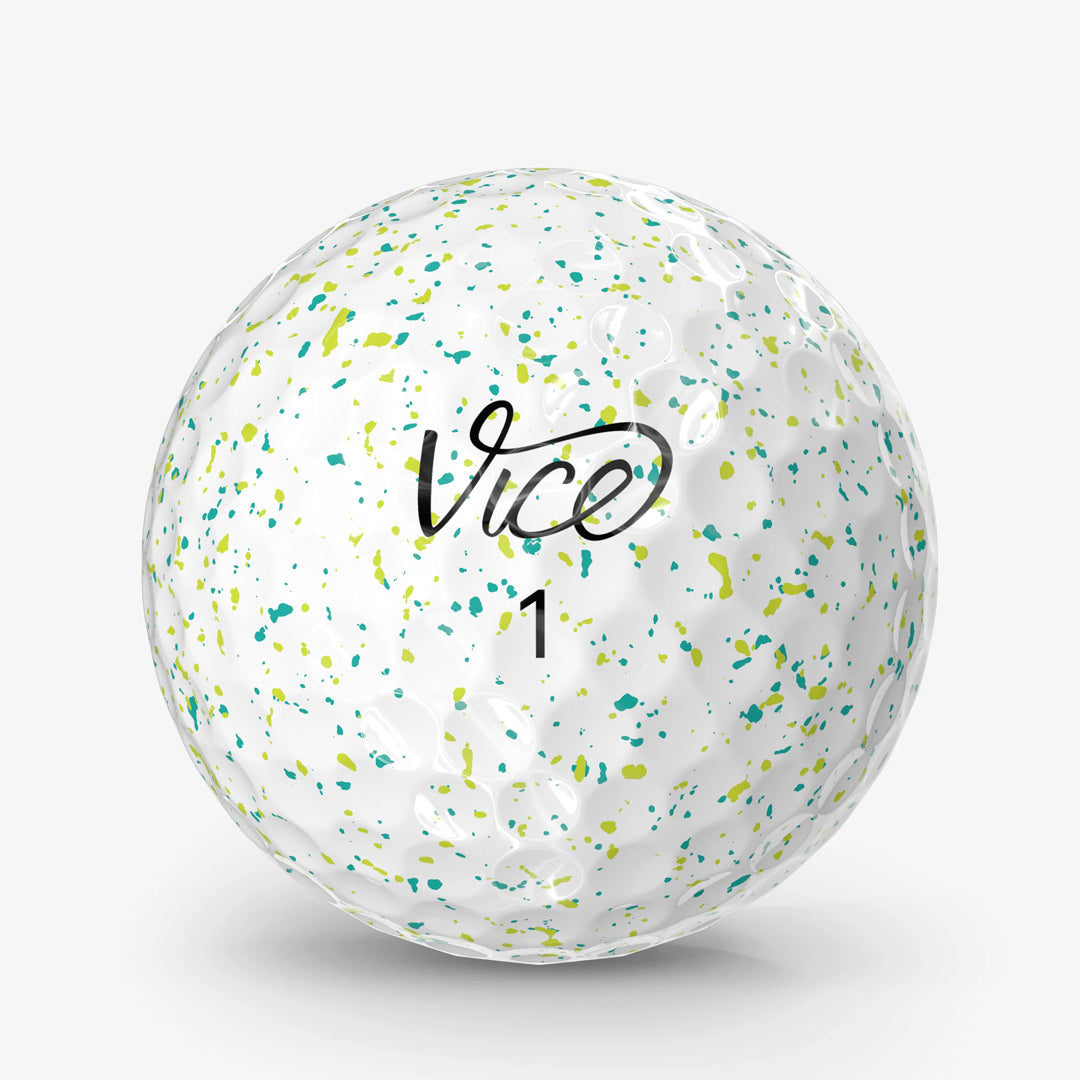 Vice Pro Air Golf Ball - Drip Petrol Yellow