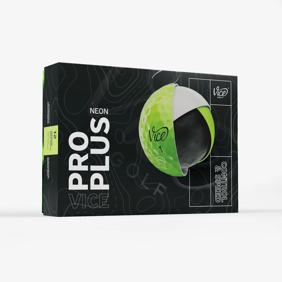 Vice Pro Plus Golf Ball - Neon Lime
