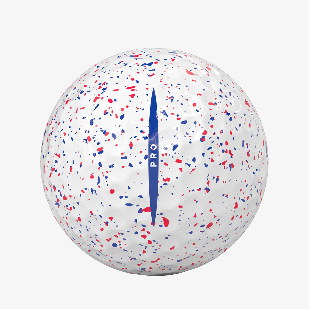 Vice Pro Golf Ball - Drip Red Blue