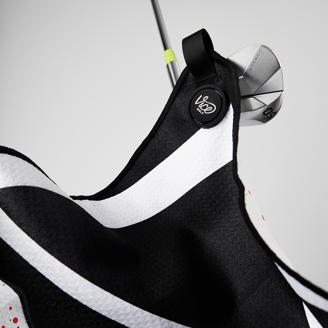 Vice Golf Towel - Drip Red/Black