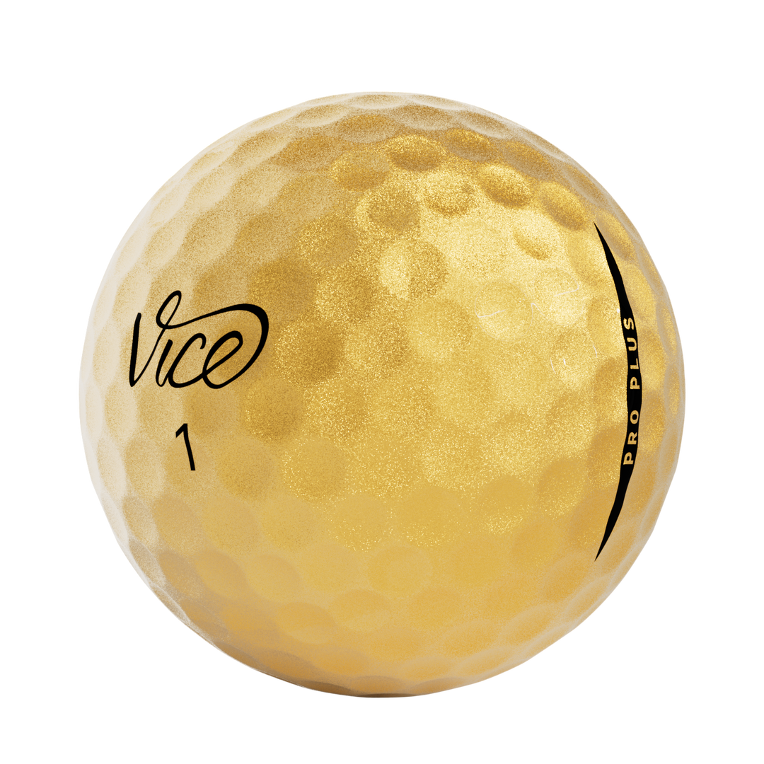 Vice Pro Plus Golf Ball - Gold