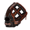 Wilson A2000 1716 11.5" infield Baseball Glove - Right Hand Throw - Black (Copper Lacing)