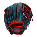 Wilson A2000 SuperSkin PFX2 11" infield Baseball Glove - Black/Blue/Red
