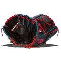 Wilson A2000 SuperSkin PFX2 11" infield Baseball Glove - Black/Blue/Red
