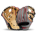 Wilson A2000 PF88 Super Snakeskin 11.25" Infield Glove Baseball Glove - Grey/Blonde/Red