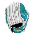 Wilson A500 12.5" Fastpitch Softball Glove - White/Teal