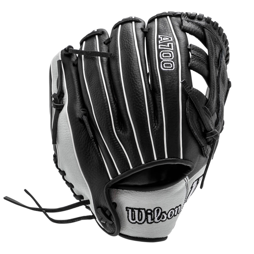 Wilson A700 Fastpitch Softball Series 12" Infield Glove - Black/White