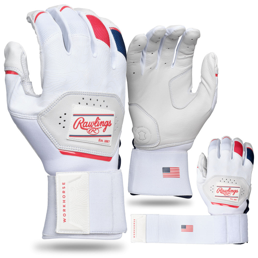 Rawlings Workhorse Compression Strap Batting Gloves