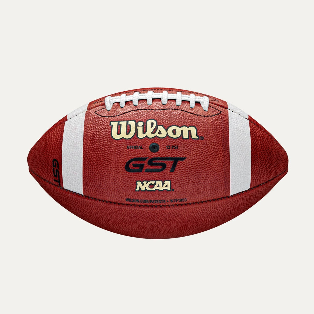 Wilson GST Red Leather Game Football