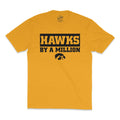 Hawks By A Million Block Design Triblend Short Sleeve Tee