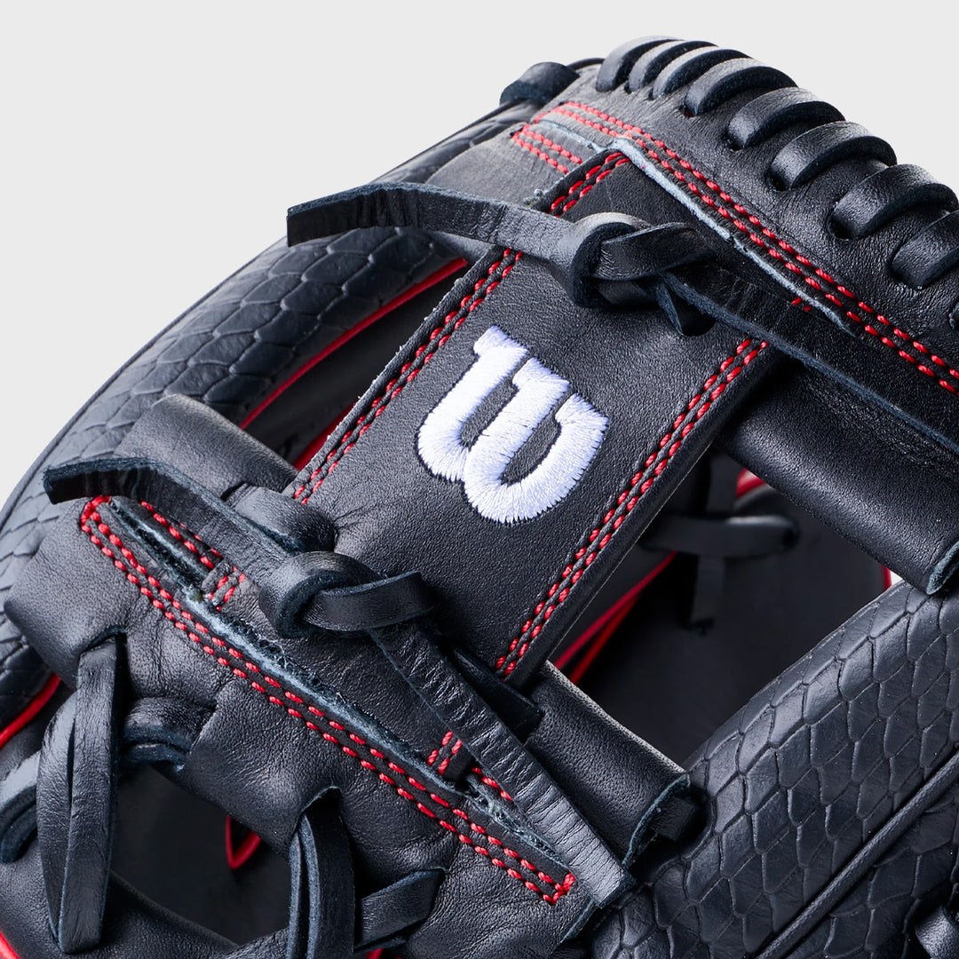 Wilson 2027 A1000 1975SS 11.75" Infield Baseball Glove - Black/Red/White