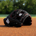 Wilson 2027 A1000 1975SS 11.75" Infield Baseball Glove - Black/Red/White
