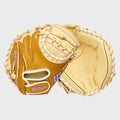 Wilson 2027 A1000 PF33 33" Catchers Mitt - Blonde/Saddle Tan/White/Cool Blue/Red