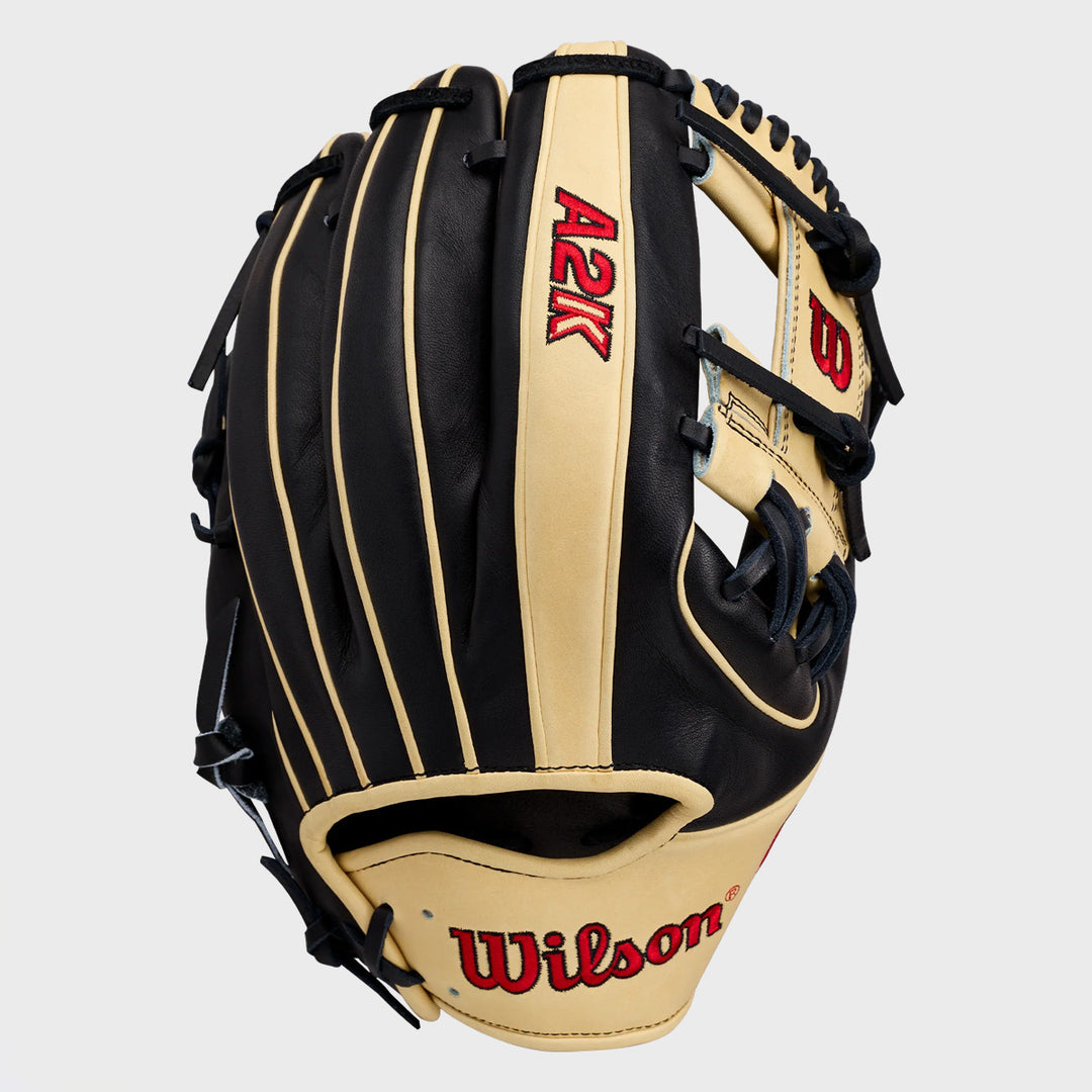 Wilson 2027 A2K 1724 11.75" Infield Baseball Glove - Blonde/Black/Red