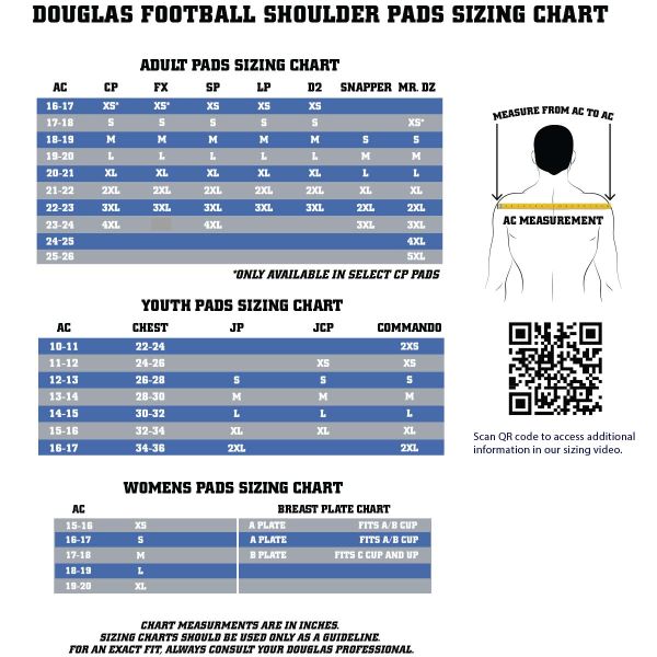 Douglas SP-69 Pro Low Profile Flat Shoulder Pads