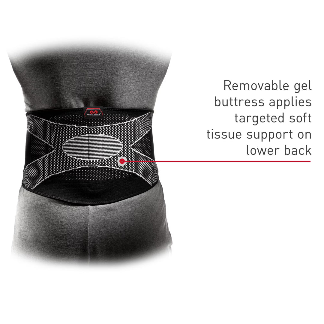 McDavid Back Support/4-Way Elastic w/Pad