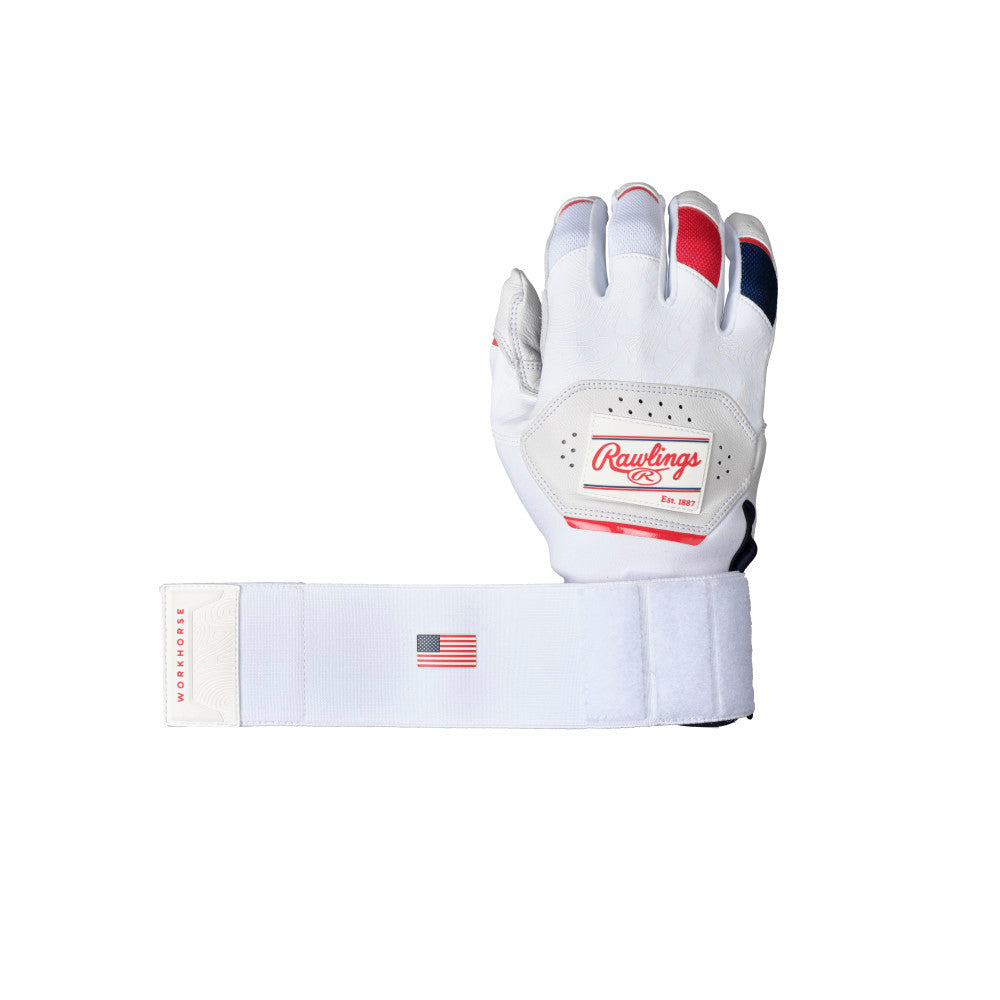 Rawlings Workhorse Compression Strap Batting Gloves