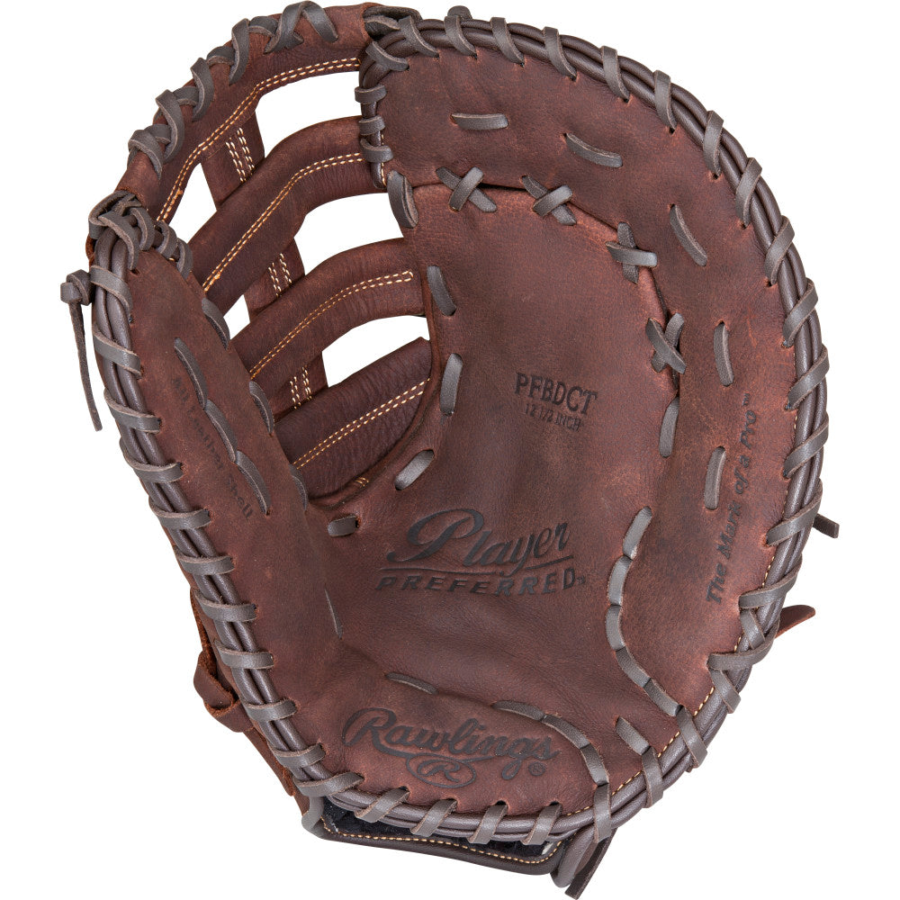 Rawlings Player Preferred Adult Series First Base Mitt 12.5" - Dark Brown
