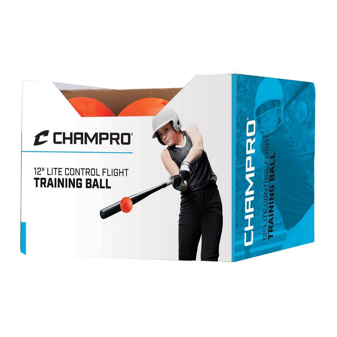 Champro Lite Control Flight Ball 12" Wiffle Baseball/Softball - Dozen