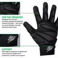 Cutters Force 6.0 Lineman Football Gloves