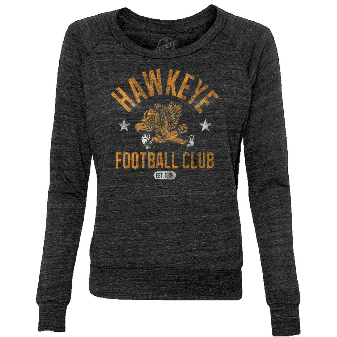 Hawkeye Football Club Ladies Slouchy Pullover