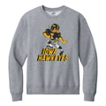 Iowa Hawkeyes Stiff-Arm Heavyweight Crewneck - Athletic Heather