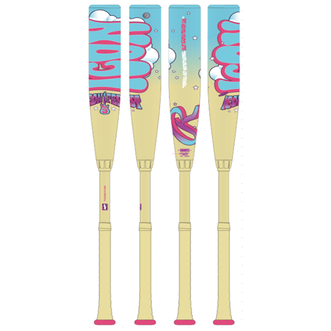 Rawlings Icon BBCOR Baseball Bat ICON FEST EDITION