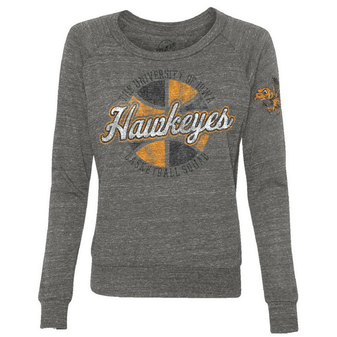 Retro Hawkeyes Basketball Squad Ladies Slouchy Pullover