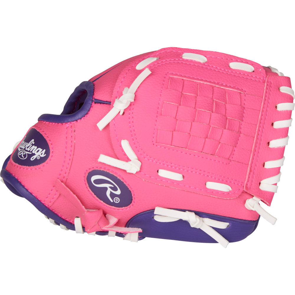 Rawlings Players Series Youth 9" Baseball Glove w/Ball - Pink/Purple