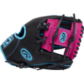 Rawlings Heart of the Hide Spring Break 11.5" Infield Baseball Glove - Black/Columbia Blue/Berry