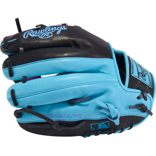 Rawlings Heart of the Hide Spring Break 11.5" Infield Baseball Glove - Black/Columbia Blue/Berry