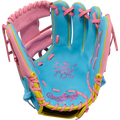 Rawlings Heart of the Hide Spring Break 11.5" Infield Baseball Glove - Columbia Blue/Pink