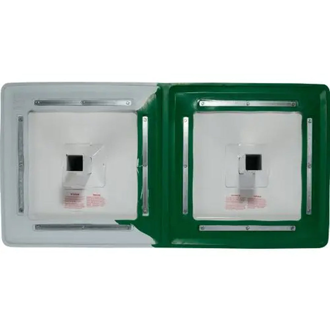 Rawlings 15" Jack Corbett Hollywood Double First Base - Green/White