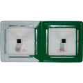 Rawlings 15" Jack Corbett Hollywood Double First Base - Green/White