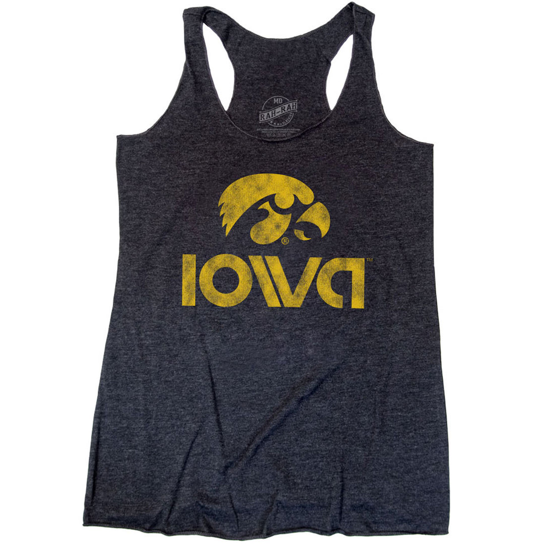 Iowa Retro Women's Triblend Racerback Tank